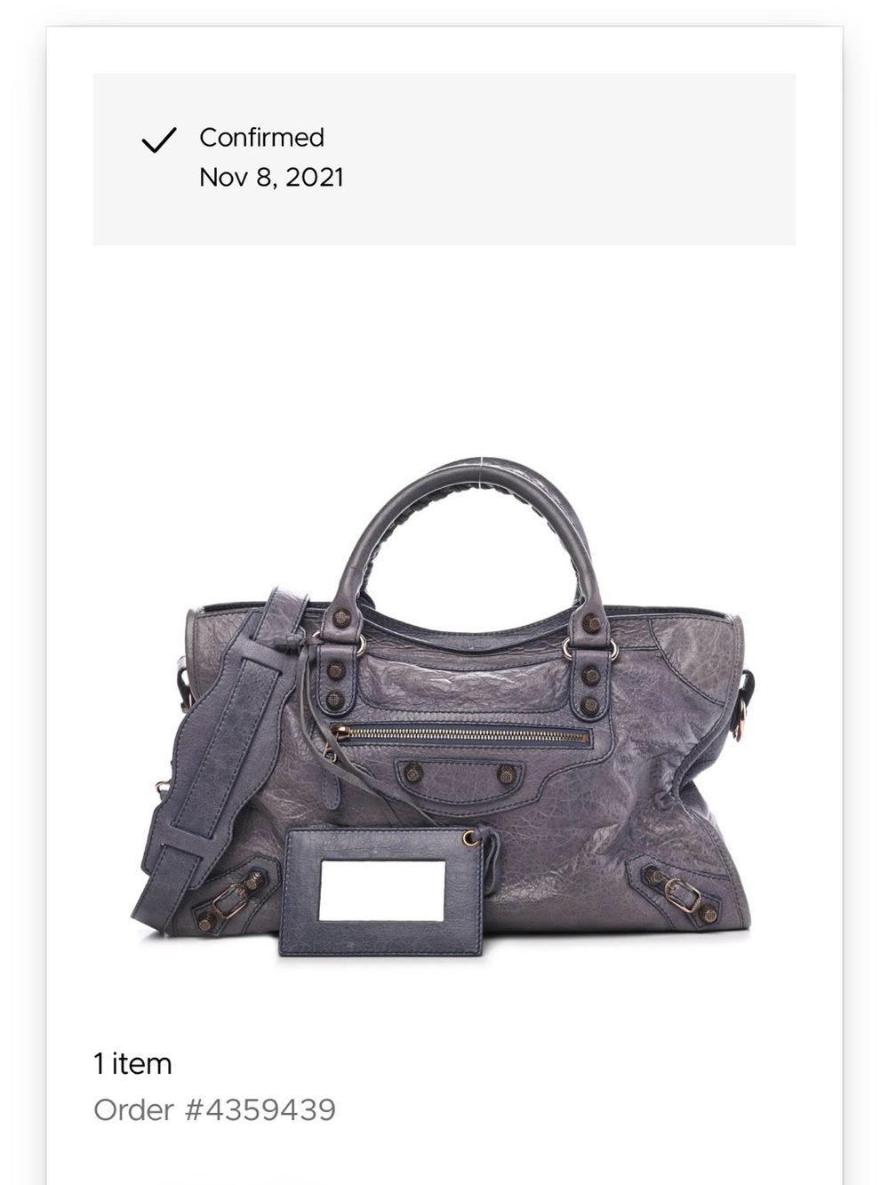 Balenciaga Agneau giant 12 City rose gold hardware Jacynthe - Picture 8 of 11